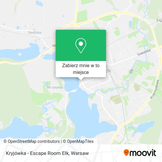 Mapa Kryjówka - Escape Room Ełk