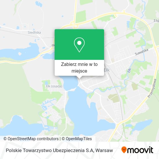 Mapa Polskie Towarzystwo Ubezpieczenia S.A