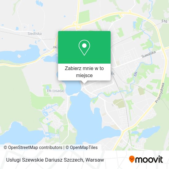 Mapa Usługi Szewskie Dariusz Szczech