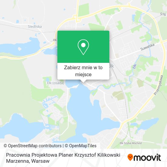 Mapa Pracownia Projektowa Planer Krzysztof Kilikowski Marzenna