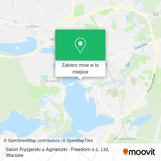 Mapa Salon Fryzjerski u Agnieszki - Freedom s.c. Ltd