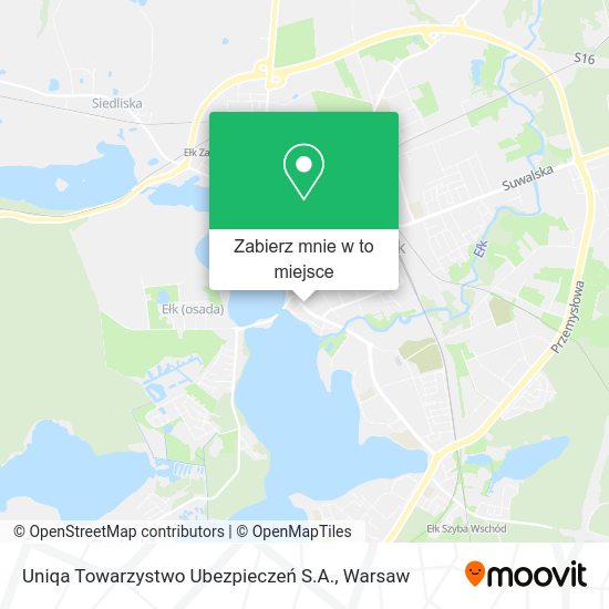 Mapa Uniqa Towarzystwo Ubezpieczeń S.A.