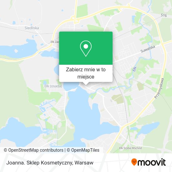 Mapa Joanna. Sklep Kosmetyczny