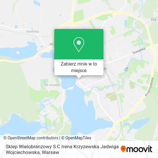 Mapa Sklep Wielobranzowy S C Irena Krzyzewska Jadwiga Wojciechowska