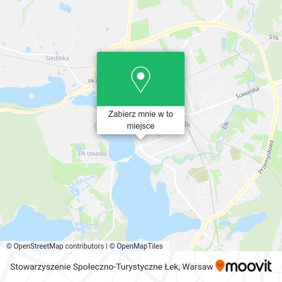 Mapa Stowarzyszenie Społeczno-Turystyczne Łek