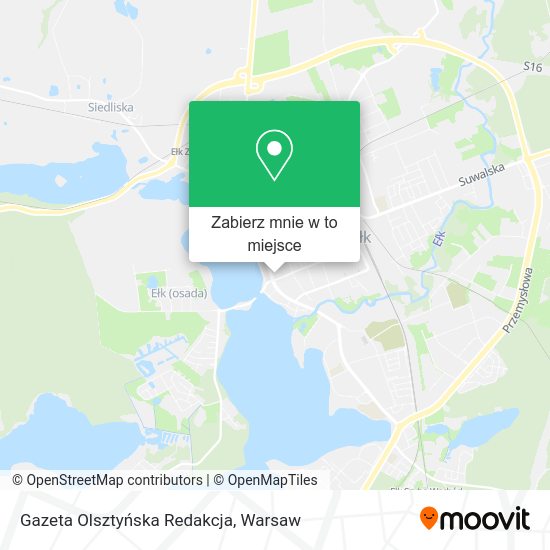 Mapa Gazeta Olsztyńska Redakcja