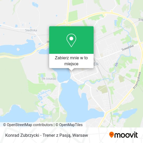 Mapa Konrad Zubrzycki - Trener z Pasją