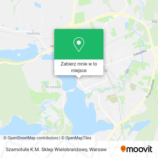 Mapa Szamotuła K.M. Sklep Wielobranżowy