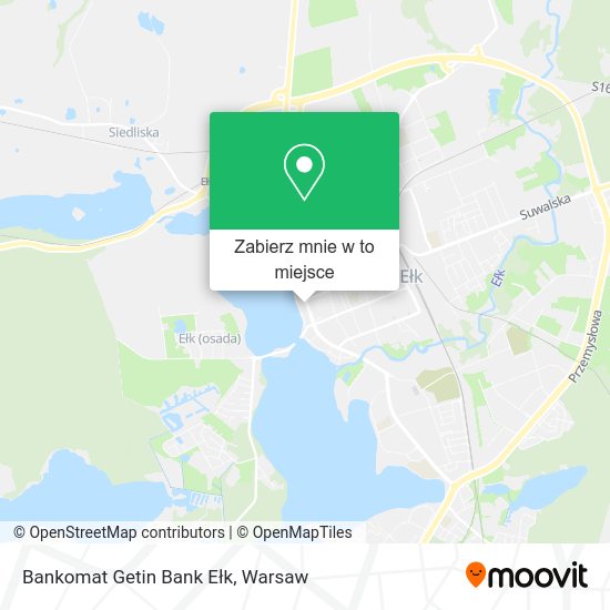 Mapa Bankomat Getin Bank Ełk