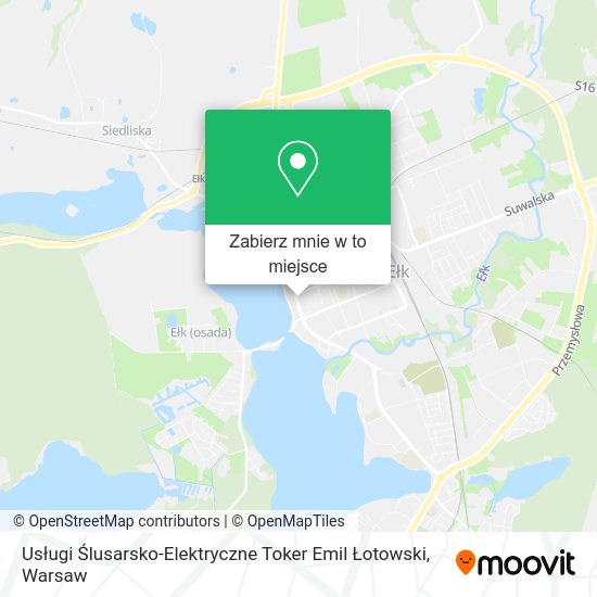 Mapa Usługi Ślusarsko-Elektryczne Toker Emil Łotowski