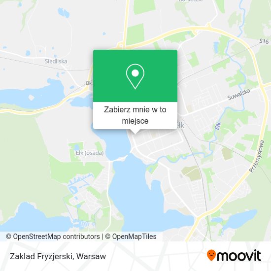 Mapa Zaklad Fryzjerski