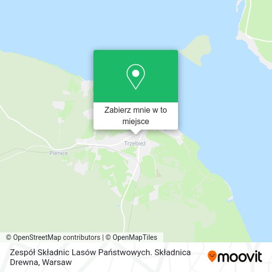 Mapa Zespół Składnic Lasów Państwowych. Składnica Drewna