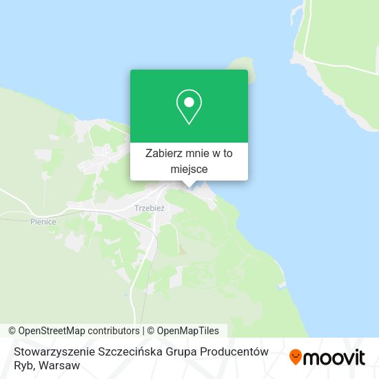 Mapa Stowarzyszenie Szczecińska Grupa Producentów Ryb