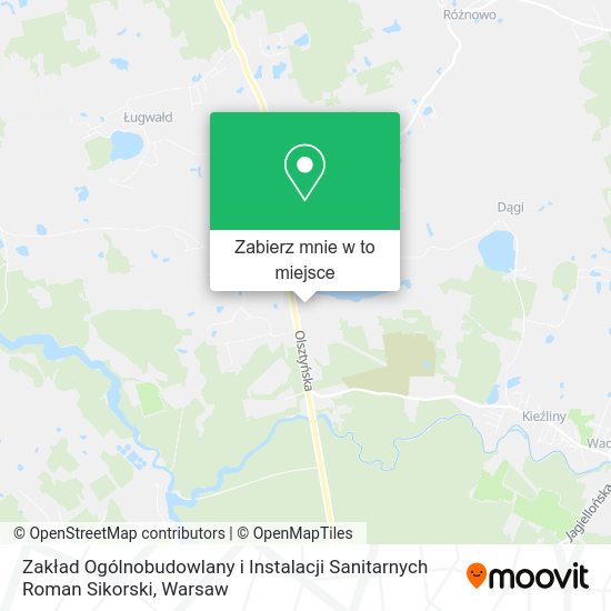 Mapa Zakład Ogólnobudowlany i Instalacji Sanitarnych Roman Sikorski