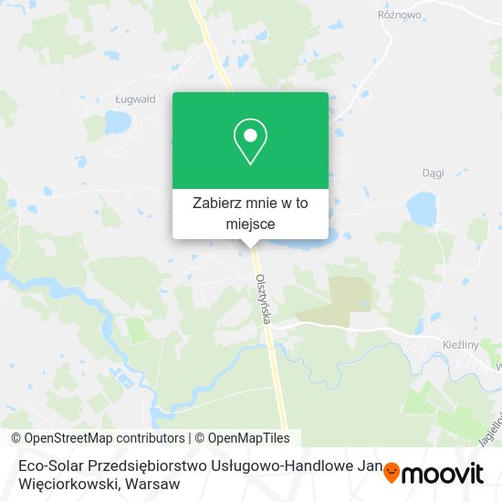 Mapa Eco-Solar Przedsiębiorstwo Usługowo-Handlowe Jan Więciorkowski