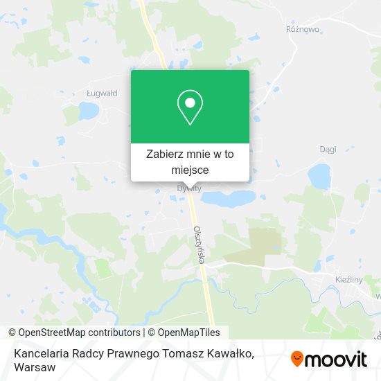 Mapa Kancelaria Radcy Prawnego Tomasz Kawałko