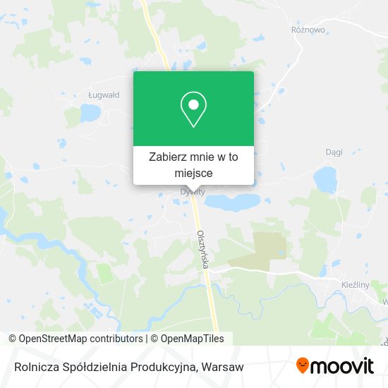 Mapa Rolnicza Spółdzielnia Produkcyjna