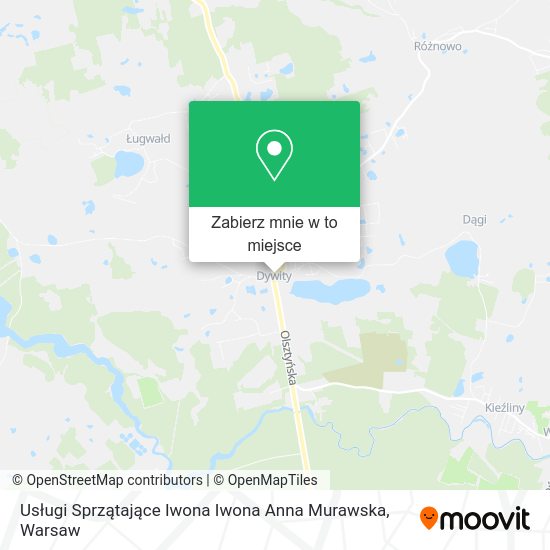 Mapa Usługi Sprzątające Iwona Iwona Anna Murawska