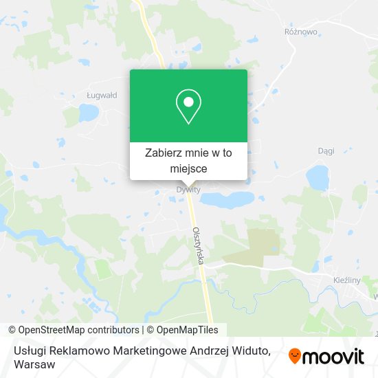 Mapa Usługi Reklamowo Marketingowe Andrzej Widuto