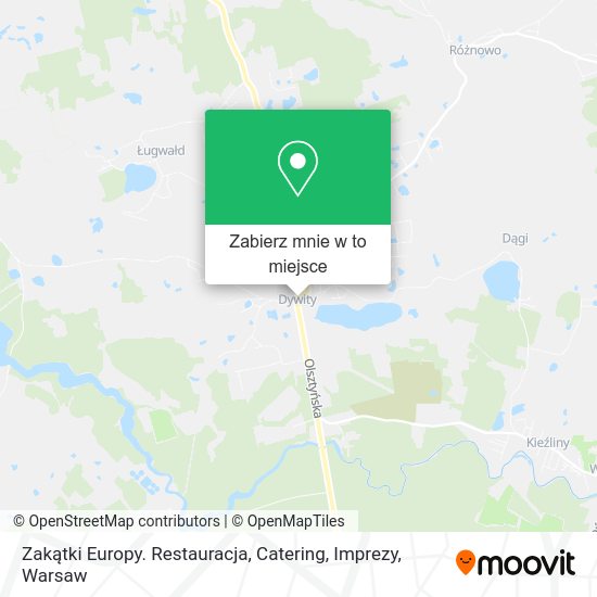 Mapa Zakątki Europy. Restauracja, Catering, Imprezy