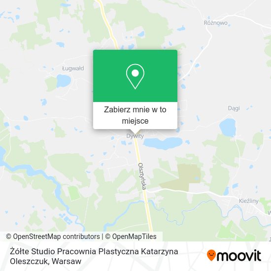 Mapa Żółte Studio Pracownia Plastyczna Katarzyna Oleszczuk