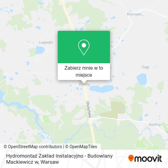 Mapa Hydromontaż Zakład Instalacyjno - Budowlany Mackiewicz w