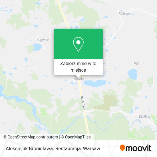 Mapa Aleksiejuk Bronisława. Restauracja