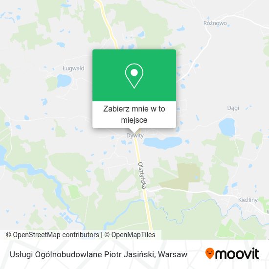 Mapa Usługi Ogólnobudowlane Piotr Jasiński