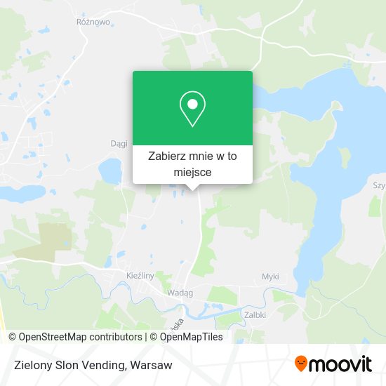 Mapa Zielony Slon Vending