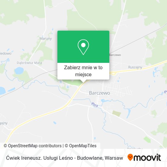 Mapa Ćwiek Ireneusz. Usługi Leśno - Budowlane