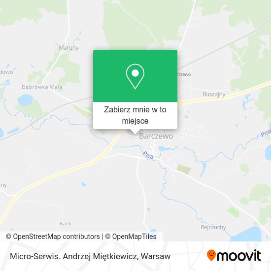 Mapa Micro-Serwis. Andrzej Miętkiewicz