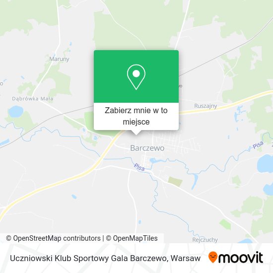 Mapa Uczniowski Klub Sportowy Gala Barczewo