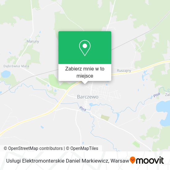 Mapa Usługi Elektromonterskie Daniel Markiewicz