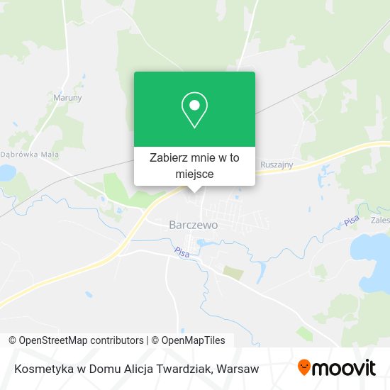 Mapa Kosmetyka w Domu Alicja Twardziak