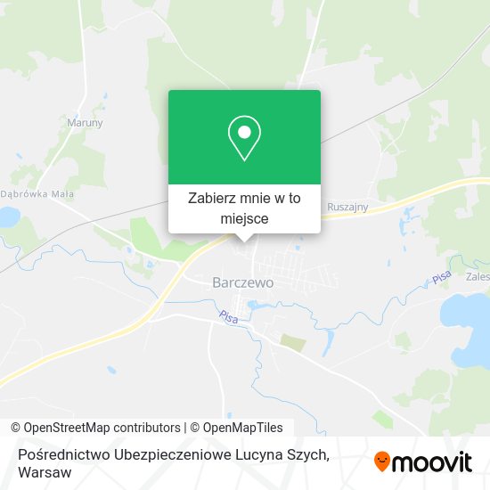 Mapa Pośrednictwo Ubezpieczeniowe Lucyna Szych