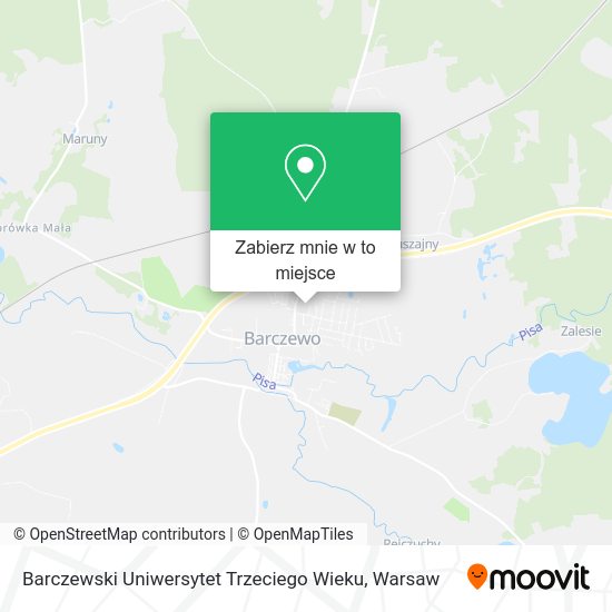 Mapa Barczewski Uniwersytet Trzeciego Wieku