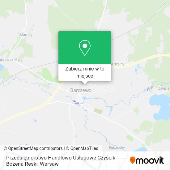 Mapa Przedsiębiorstwo Handlowo Usługowe Czyścik Bożena Reski