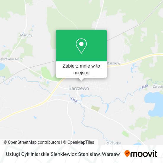 Mapa Usługi Cykliniarskie Sienkiewicz Stanisław