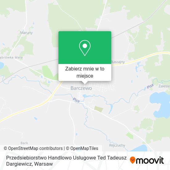 Mapa Przedsiebiorstwo Handlowo Uslugowe Ted Tadeusz Dargiewicz