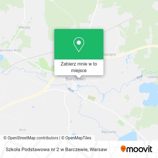 Mapa Szkoła Podstawowa nr 2 w Barczewie