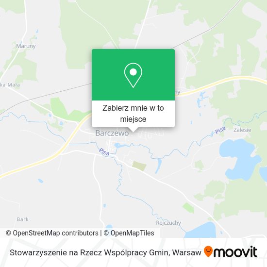 Mapa Stowarzyszenie na Rzecz Wspólpracy Gmin