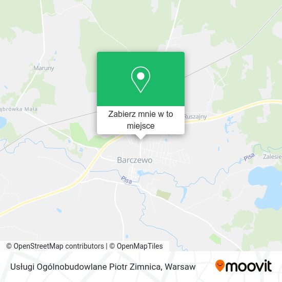 Mapa Usługi Ogólnobudowlane Piotr Zimnica