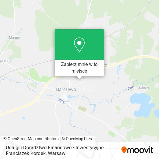 Mapa Usługi i Doradztwo Finansowo - Inwestycyjne Franciszek Kordek