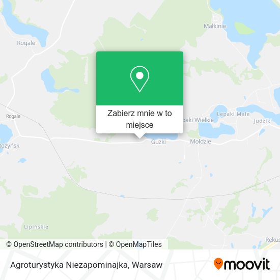 Mapa Agroturystyka Niezapominajka