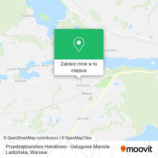 Mapa Przedsiębiorstwo Handlowo - Usługowe Mariola Ladzińska