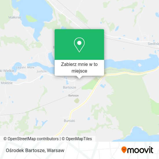 Mapa Ośrodek Bartosze