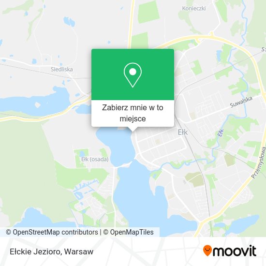 Mapa Ełckie Jezioro