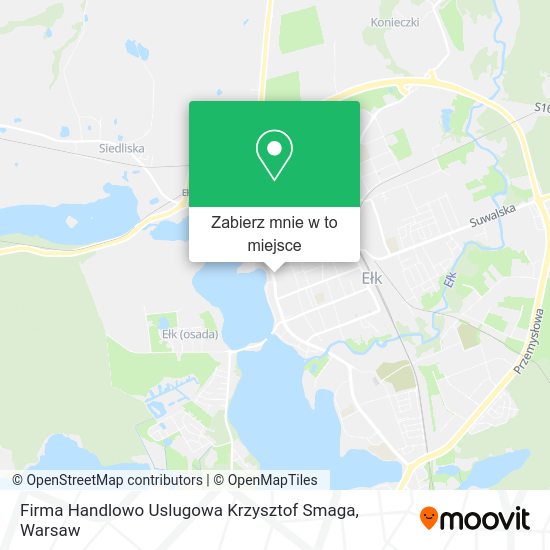 Mapa Firma Handlowo Uslugowa Krzysztof Smaga