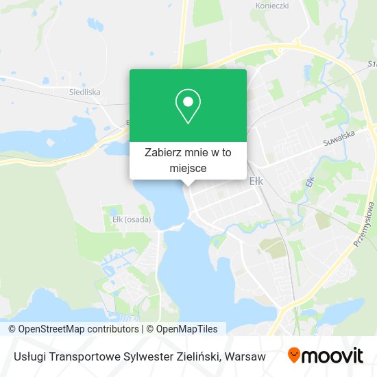 Mapa Usługi Transportowe Sylwester Zieliński