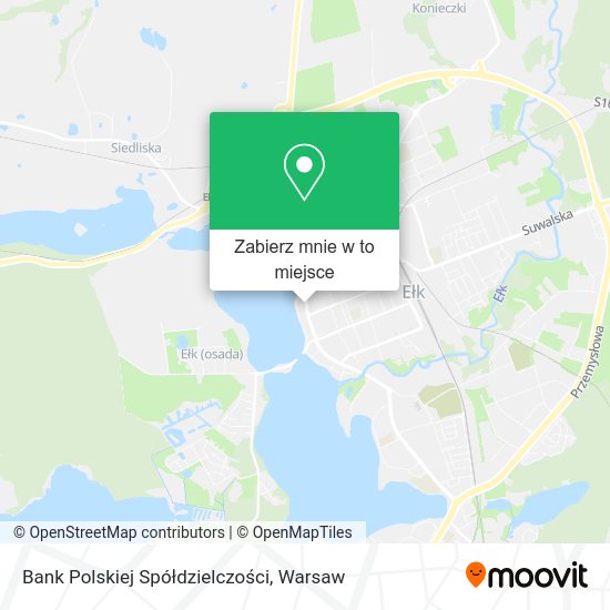 Mapa Bank Polskiej Spółdzielczości